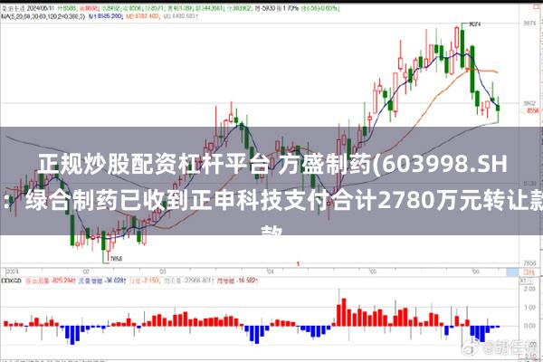 正规炒股配资杠杆平台 方盛制药(603998.SH)：绿合制药已收到正申科技支付合计2780万元转让款