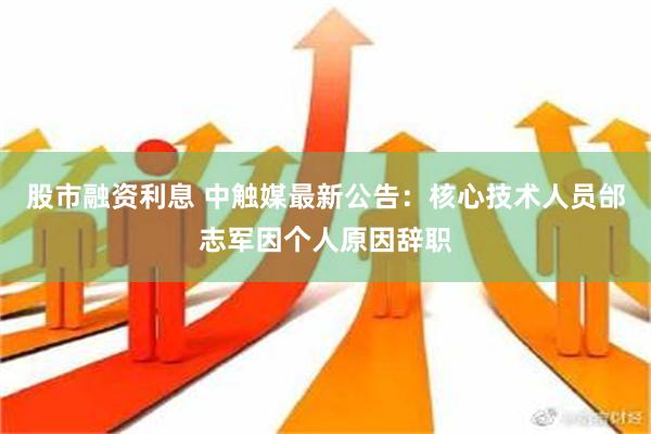 股市融资利息 中触媒最新公告：核心技术人员邰志军因个人原因辞职