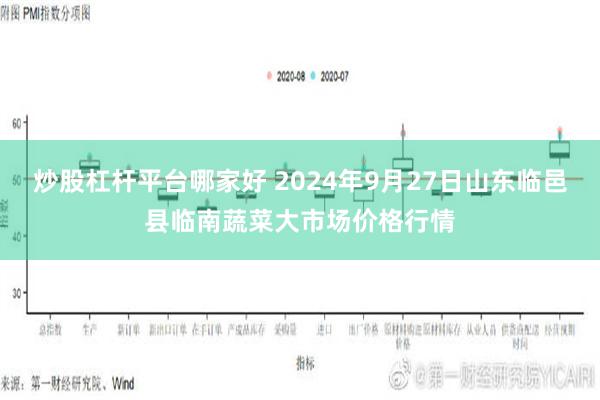 炒股杠杆平台哪家好 2024年9月27日山东临邑县临南蔬菜大市场价格行情