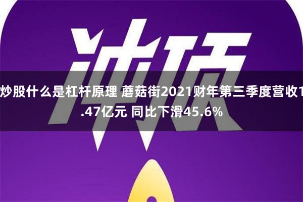 炒股什么是杠杆原理 蘑菇街2021财年第三季度营收1.47亿元 同比下滑45.6%